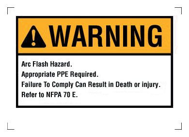 flash サイン無し Ideal 44-892 Nec Arc Flash Warning Label 3.5X5 | Gordon Electric