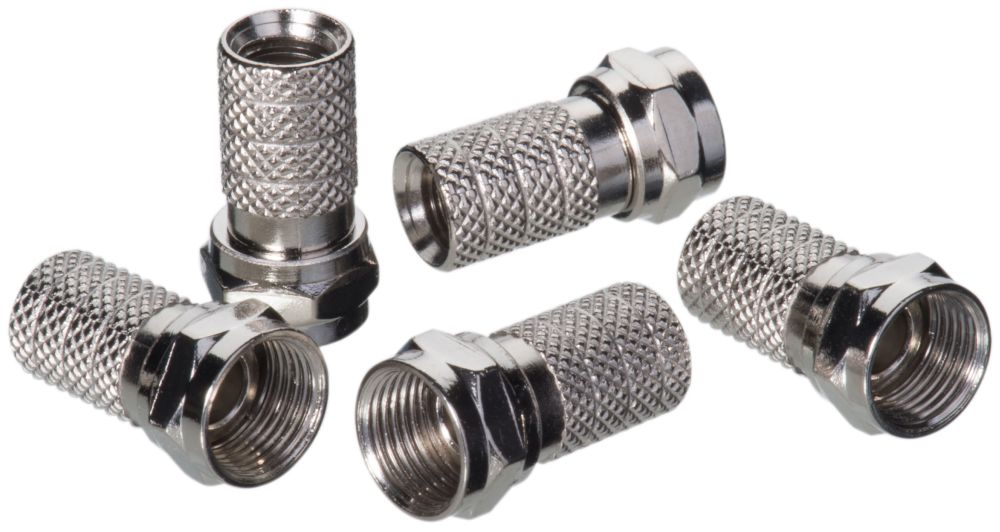 Ideal 84-018 F-Connectors Rg-59 Twist-On, Card Of 4