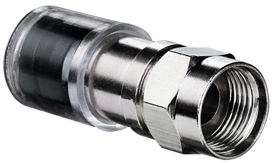 Ideal 89-1545 Rg-6 Quad Compression Connector 1500/Pack