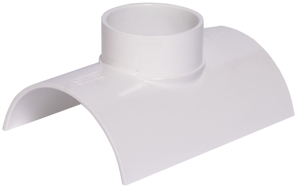 IPEX 035976 8" x 4" PVC SCH40 SADDLE PIPE O.D.xSOC WHITE XIRTEC140