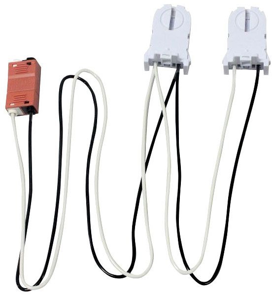 Keystone KT-SOCKET-T8-U-T-2-W (2) Pre-Wired Tall, Non-Shunted Socket ...