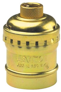 New Leviton Nickel Light Socket Keyless Lamp Holder Electrolier SHELL ONLY 7108 - In Stock - Foto 6