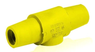 Leviton 16D24-UGY Male Detachable Plug Taper NOS Nose 1/0-4/0, Gray