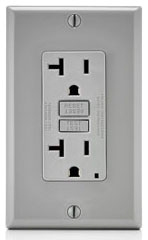 Presa Industriale Singola Leviton 5361-GY – 20A 125V – Grigio – Grado Industriale