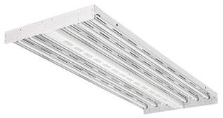 Lithonia Lighting / Acuity IBZ-654-WD-GEB10PS90 I-Beam 6-Light Suspension Mount IBZ Series Fluorescent High Bay Fixture 54 Watt 120 - 277 Volt Heavy Duty Code Gauge Die-Formed Steel High Gloss Baked White Enamel