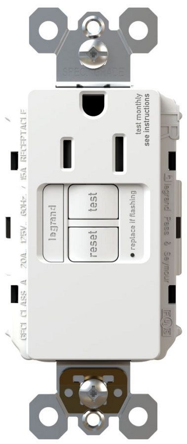 NEW Eaton TWRSGF15W White Weather Tamp Resistant GFCI Self Test Outlet 15A 125V