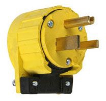 P&S 4339-9 2 Pole/3 Wire,50Amp 125V Angle Plug, Yellow | Gordon