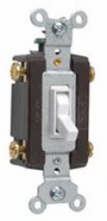 P&S 664-WG Switch 4-Way Ac 15A 120V Grounded Terminals White