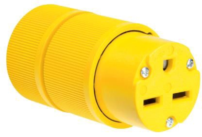 No.196 アモラスJT TYPE-S 3.5号 5本 P&S D0633 Gator Grip Connector, 2P 3 Wire, 30Amp 250V