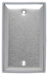 ELEGRP 2-Gang Blank Stainless Steel Wall Plate, Etal Blank Outlet