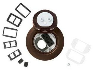 Piastra Di Copertura Wiremold Legrand Walker 895GFI Ottone – Con Coperchio A Ribalta Singolo 5-1/2 Dia - Foto 3