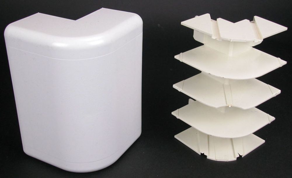 WIREMOLD 5418 : NON-METALLIC EXTERIOR ELBOW 5400 IVORY | Gordon ...