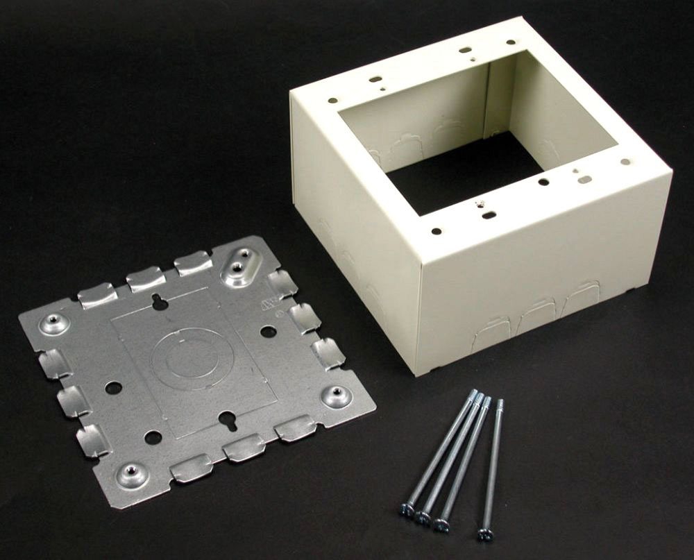 Wiremold 5744-2WH Steel Extra Deep Device Box 2-Gang White