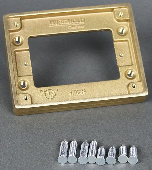 Wiremold 817T Brass Tile Fl 1-Gang Ombx Series | Gordon Electric
