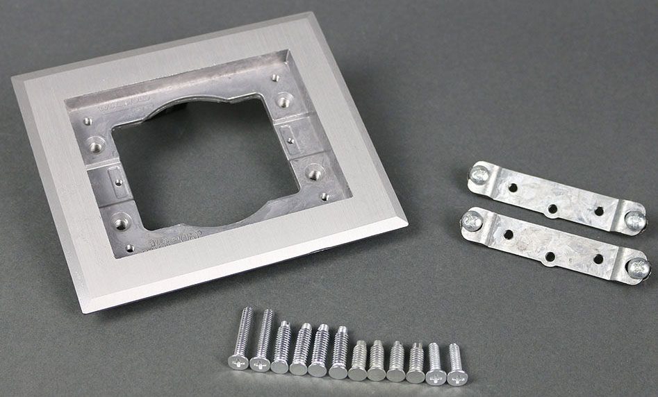 Wiremold 818TCAL 1-Gang Aluminum Carpet & Tile Flange | Gordon