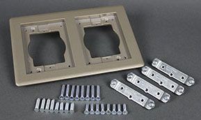 Wiremold 827TCAL-NK 2-Gang Carpet & Tile Flange Nickel | Gordon