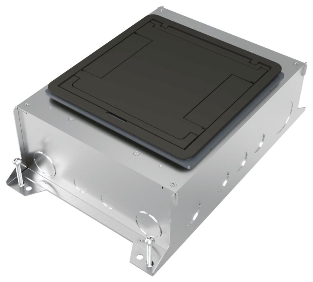 Wiremold RFBA10R55 Rfba 10Gang 5.5" Rect Cover Floor Box Gordon