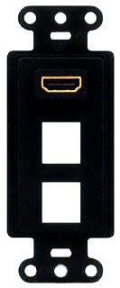 ON-Q WP1011-BK M10 2-Port Wallplate