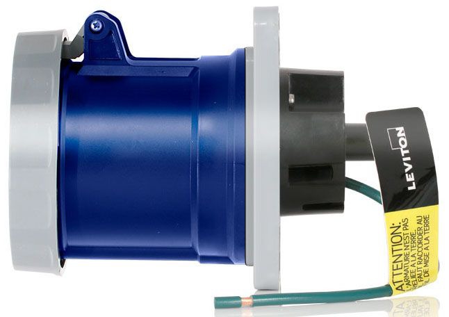 Leviton 3100R6WLEV 100 Amp Pin & Sleeve Receptacle-Blue | Gordon ...