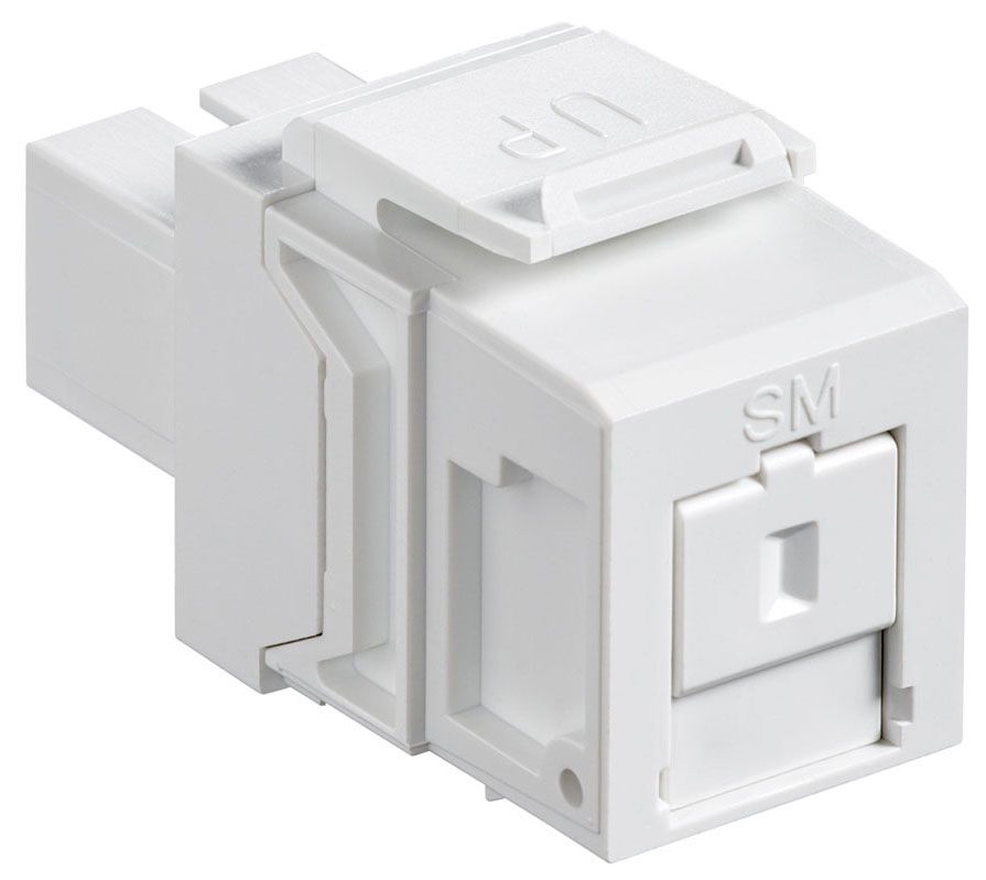 Simplex Leviton Leviton 41085-SWC White Singlemode Simplex Adapter | Gordon Electric ...