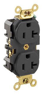 Leviton 5362-E Black Duplex Receptacle Nema5-20R | Gordon Electric ...