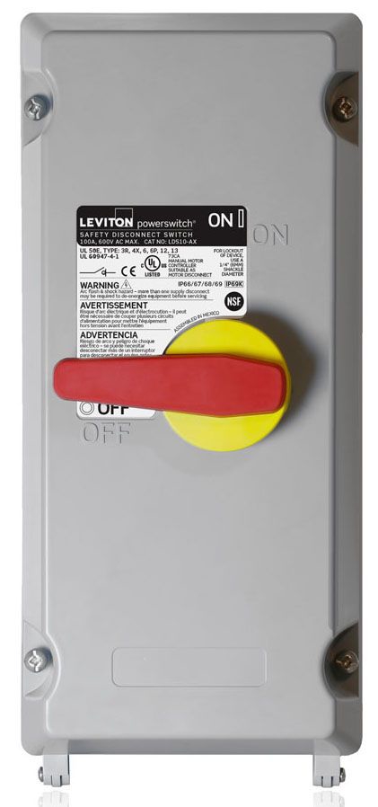 Leviton LDS10-AX 100 Non-Fused Disconnect Switch | Gordon Electric