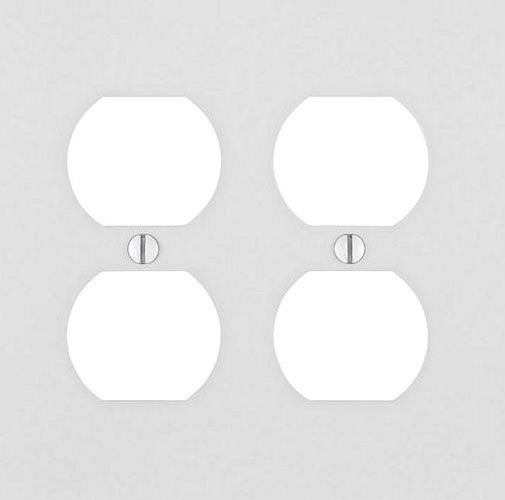 Leviton PJ82-T 2 Gang Nylon Midsize Duplex Plate | Gordon Electric