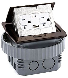 Lew PUFP-CT-DB-AC-PB Pop Up Countertop | Gordon Electric Supply, Inc.