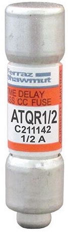 thumbnail image 2 of Ferraz Shawmut ATQR-1/2 Time Delay Fuse - 0.5 Amp 600VAC (ATQR 1/2A) 2 of 10