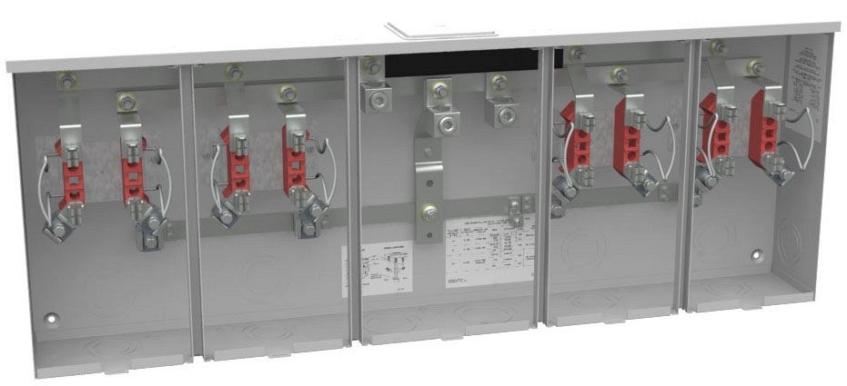 Prise Compteur MILBANK U1254-X-K3 4 Positions 200A 300VAC 1 Phase - En Boîte Galvanisée Neuve