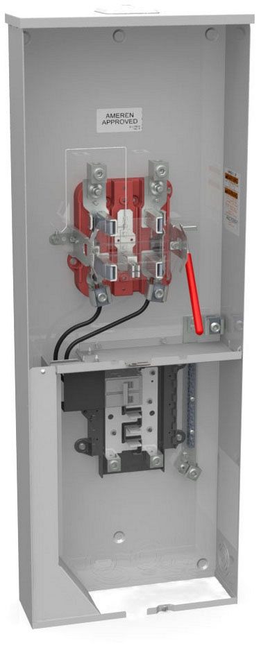 Milbank U6012-XL-200-K1-ALT Meter-Main 200A w/Circuit Breaker