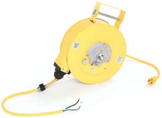 NEIGHBORHOOD NH . ODE / S - CORD REEL 正規 40 ft. x 14/3 Gauge Retractable Cord Reel with Triple Tap, Black