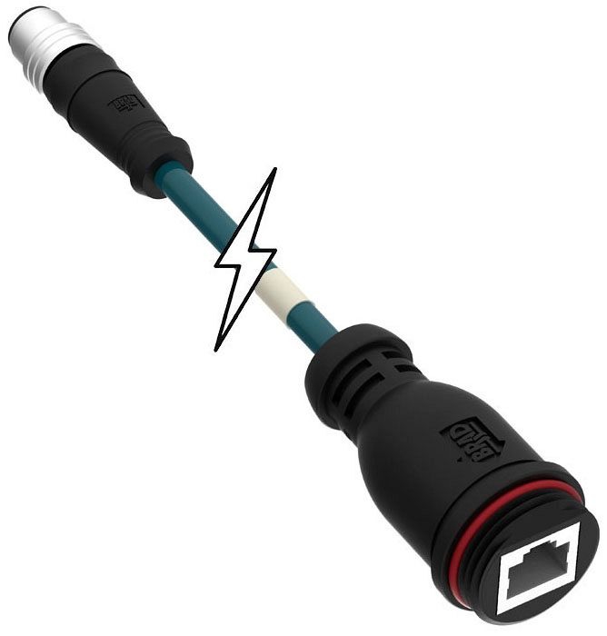 Woodhead E51A06002M380 1201080119 38M Unshield Connector