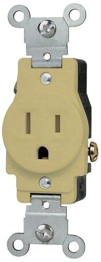 Morris 82510 Ivory 15A Tamper-Resistant Single Receptacle | Gordon