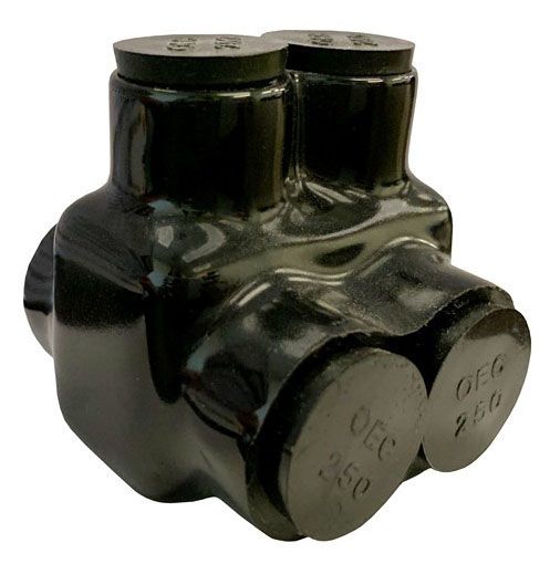 Morris 97113 #2-2 Black Insulated Connector Dual | Gordon Electric