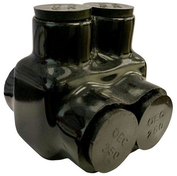 Morris 97117 3/0-2 Black Insulated Connector Dual | Gordon