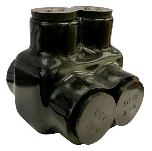 Morris 97118 250-2 Black Insulated Connector Dual | Gordon