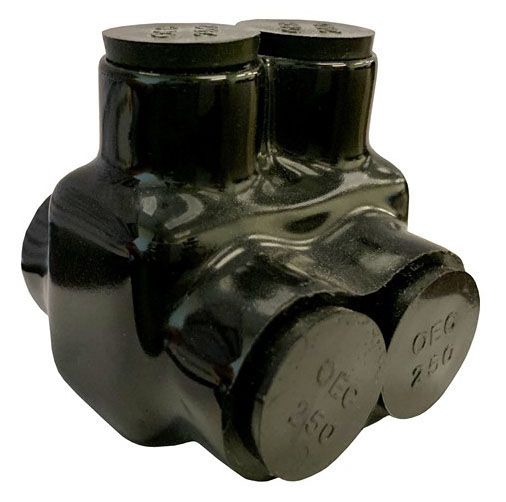 Morris 97120 350-2 Black Insulated Connector Dual | Gordon