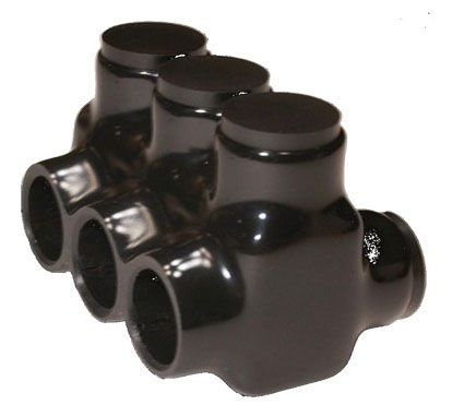 Morris 97613 #4- 3 Black Insulated Connector Dual
