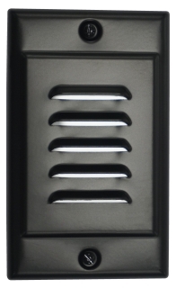 NICOR Lighting Black Vertical Faceplate for NICOR LED Step Light (STP-10-120-WH) (FPVBK)