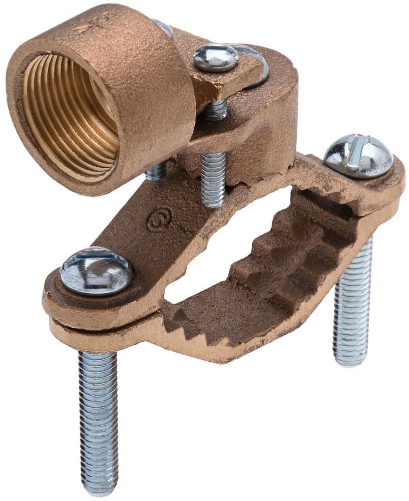 NSI G-8 Heavy Duty Bronze Ground Clamp For Rigid Conduit, 3/4