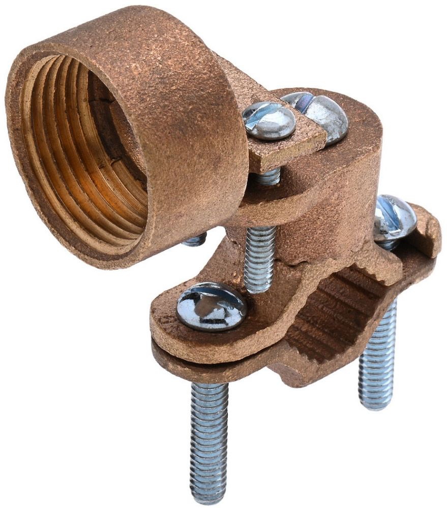 NSI G-9 Heavy Duty Bronze Ground Clamp For Rigid Conduit, 1