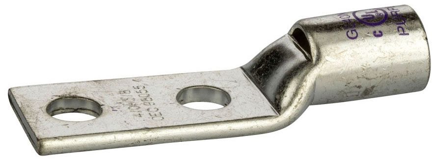 NSI GL40N-38 4/0 Awg Copper Compression Lug, 3/8 Spacing, 2 Hole 