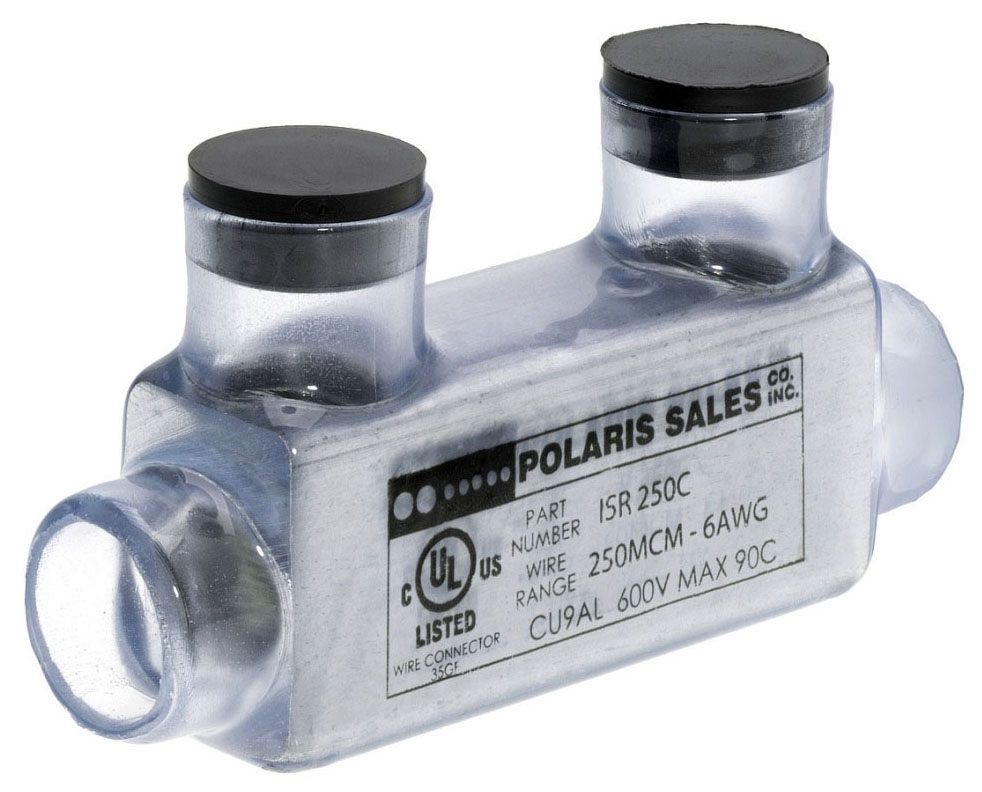 thumbnail image 2 of 2-Pack NSI Polaris Black ISR-500 Insulated Inline Splice - 4-AWG, 2-Port Connector 2 of 5