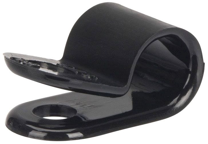 Morris 22446 Plastic Cable Clamps 1/4-Inch - 10-Pack UV Black Nylon Wire Management