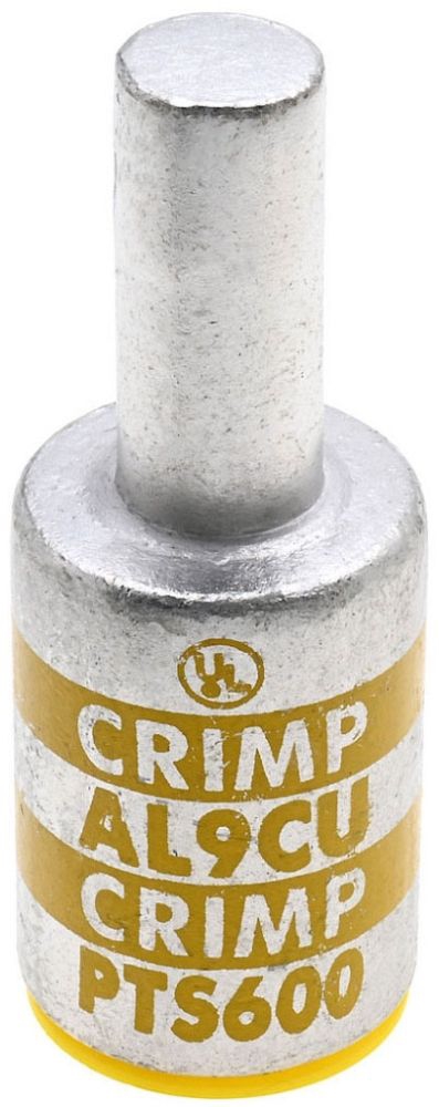 NSI PTS600 Aluminum, Tin Plated Pin Terminal, 600 MCM Wire Size
