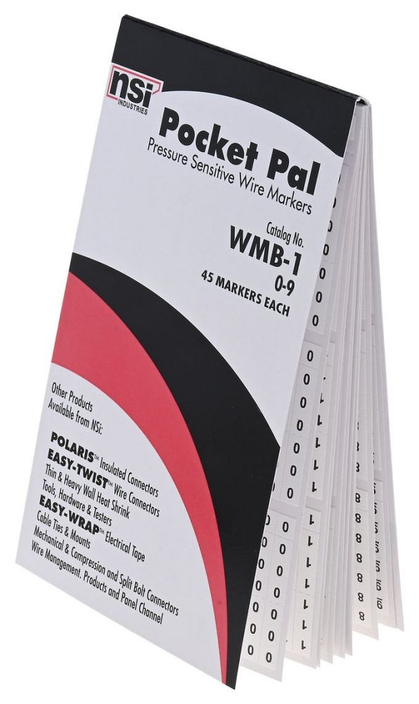 NSI WMB-1 Wire Marker Book (0-9) | Gordon Electric Supply, Inc.
