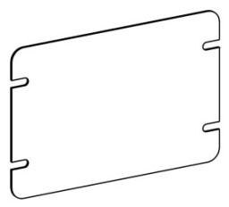 4M2-B 2-Gang Switch Box Cover - Blank