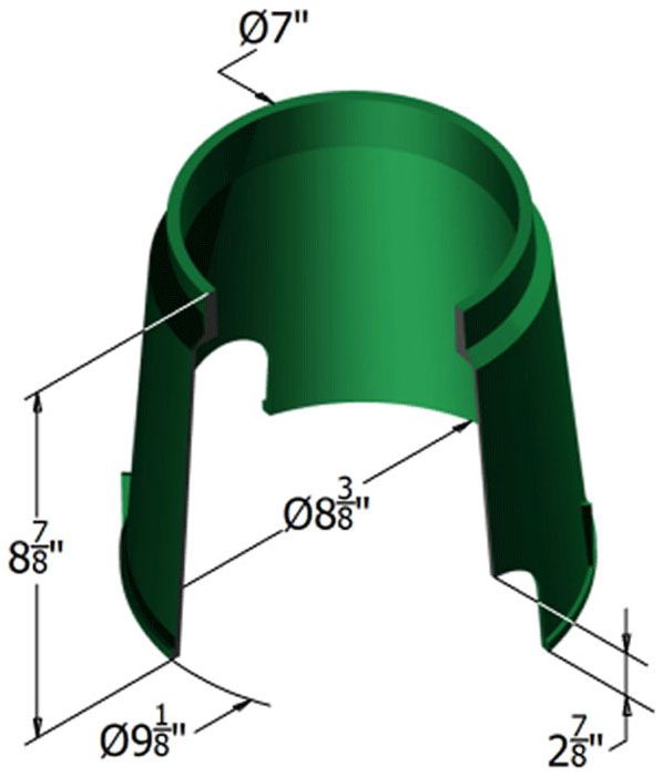 Oldcastle 08092001 809-09 Body Green 2 MsHl 80909BodyGreen2MsHl Body