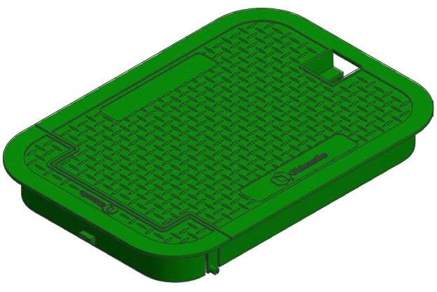 Oldcastle 14194037 1419 T Cover Green Telph